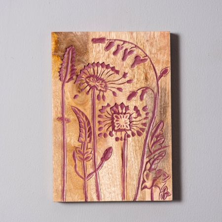 Wooden Charm Wall Plate Set of 4